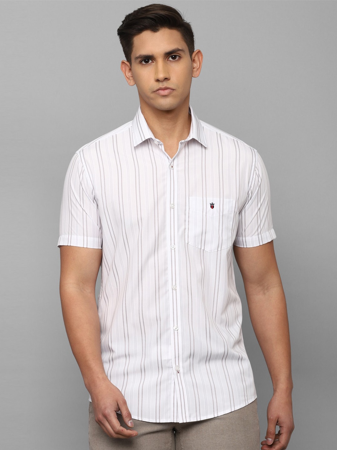 

Louis Philippe Sport Slim Fit Striped Casual Shirt, White
