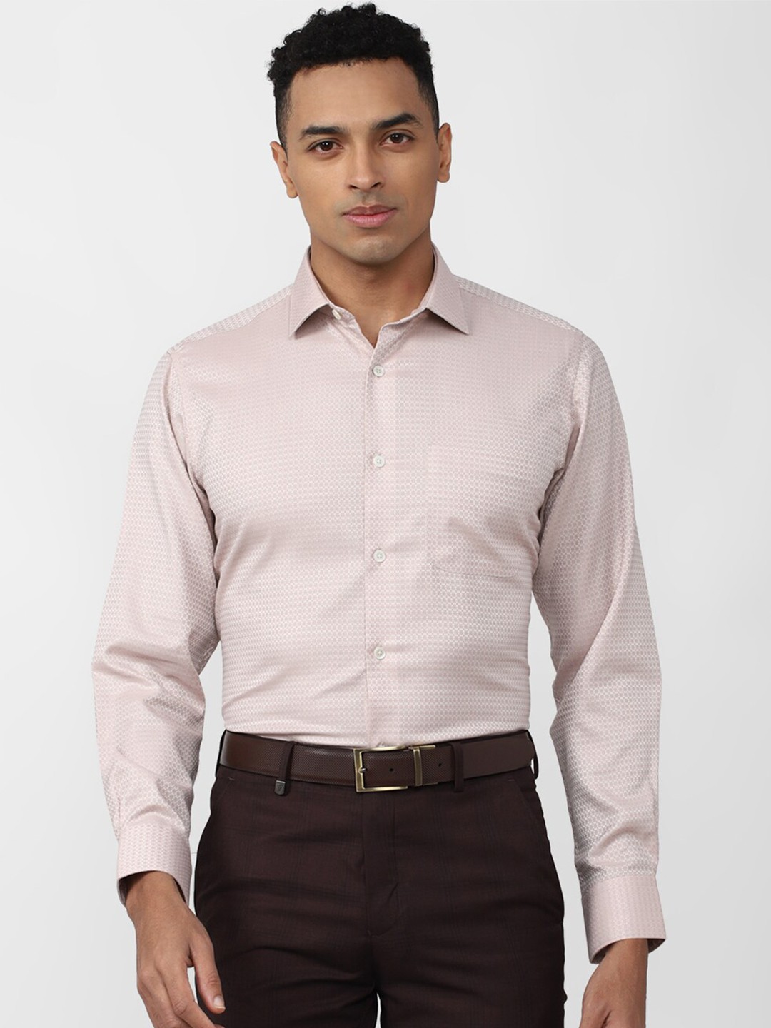 

Van Heusen World Wear Formal Pure Cotton Shirt, Beige