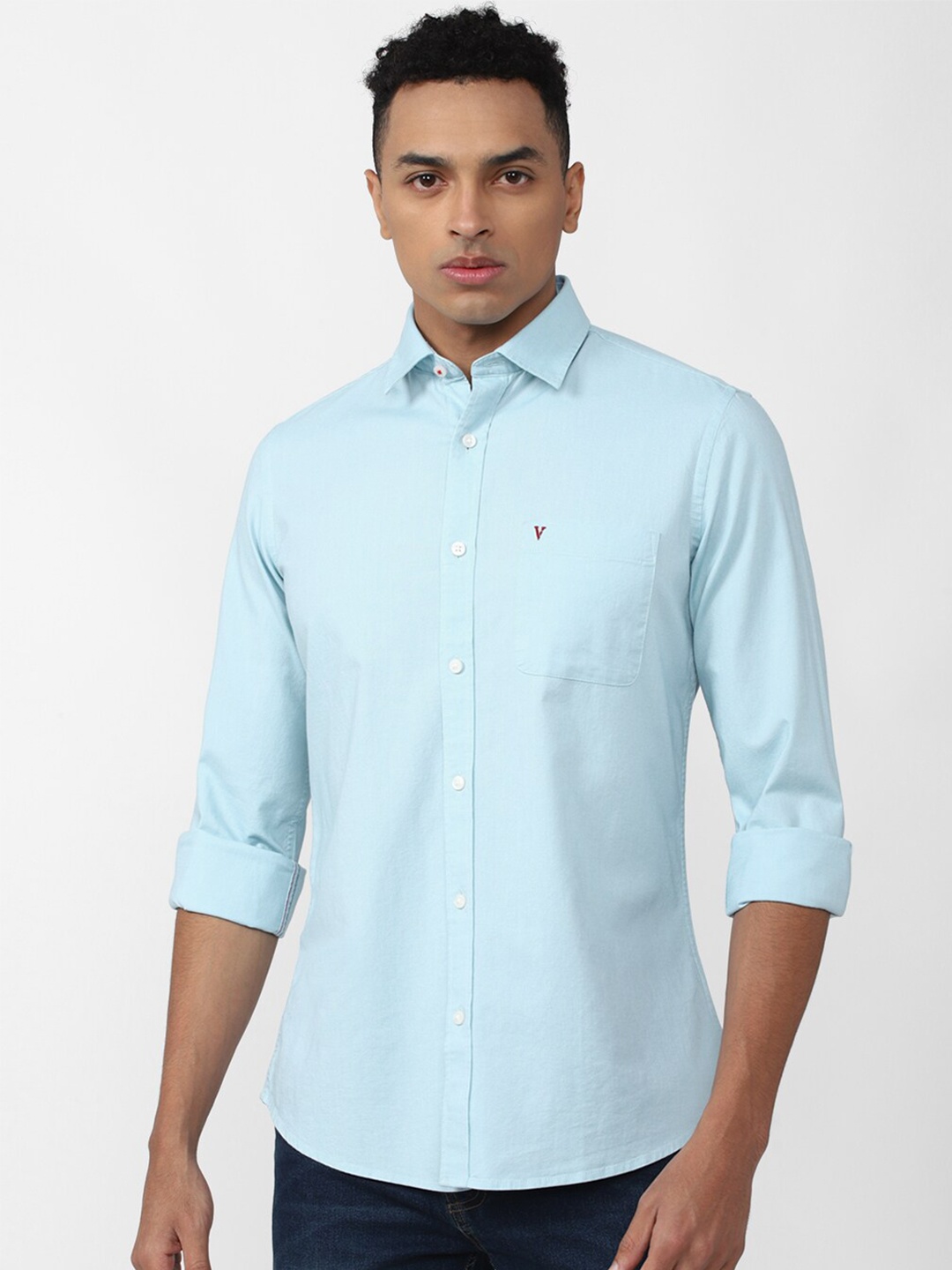 

Van Heusen Sport Cotton Casual Shirt, Blue