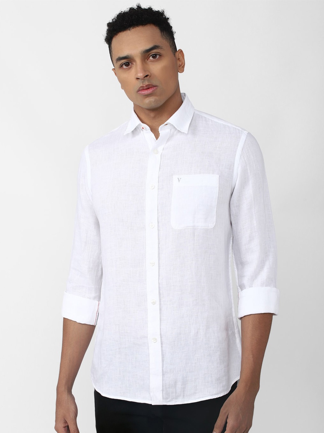 

Van Heusen Sport Slim Fit Linen Casual Shirt, White