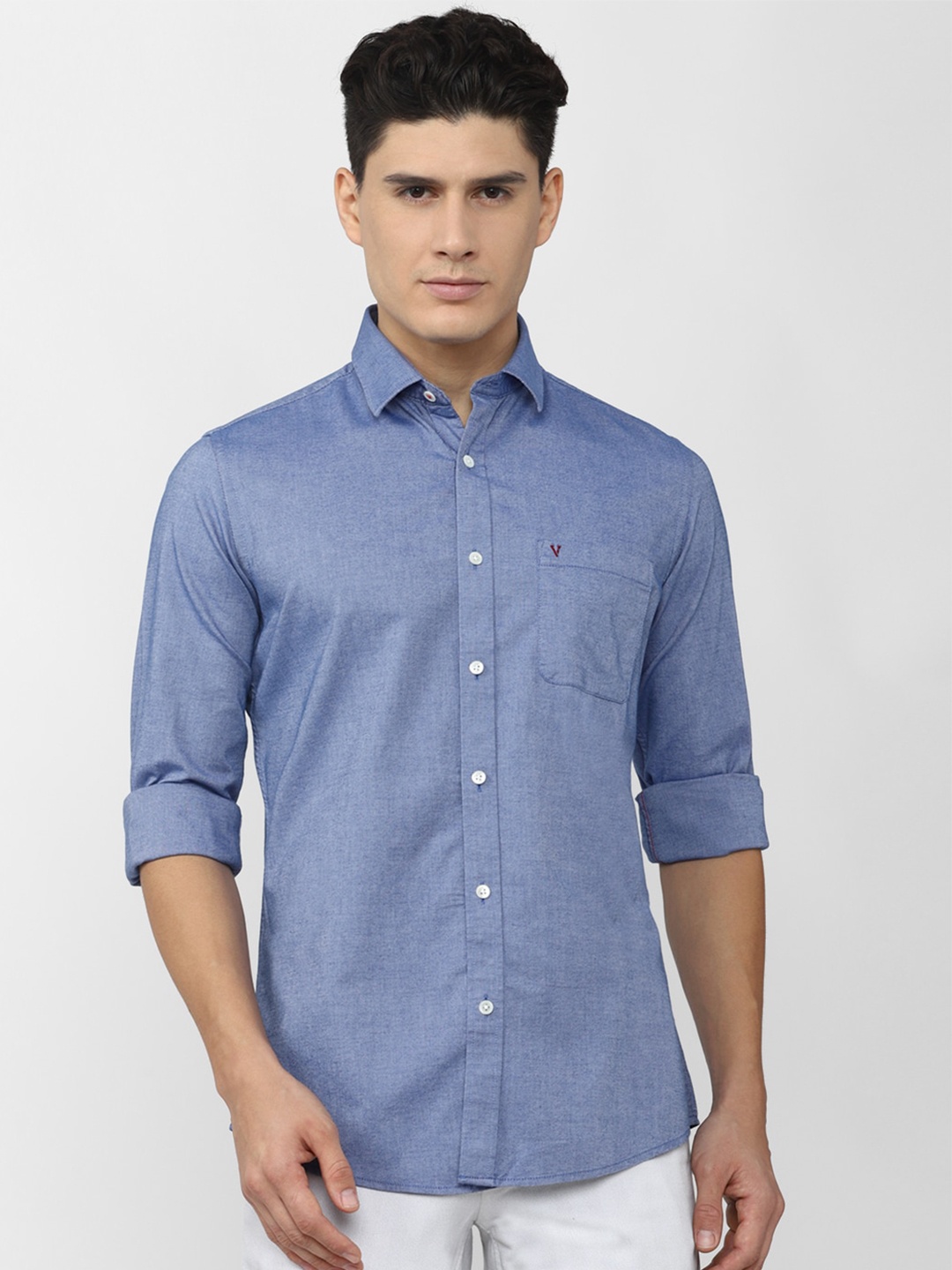 

Van Heusen Sport Slim Fit Casual Pure Cotton Shirt, Blue