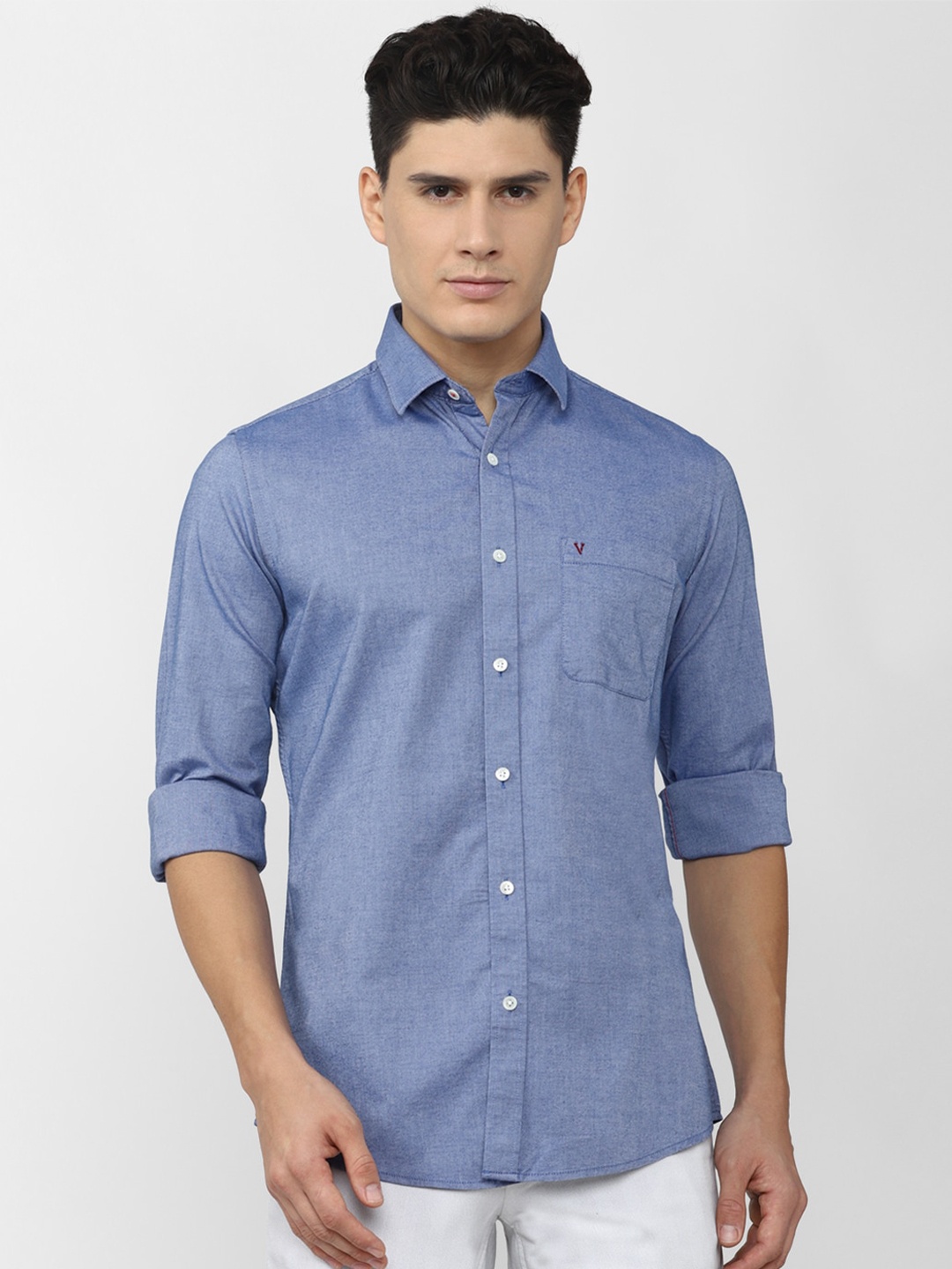 

Van Heusen Sport Slim Fit Casual Cotton Shirt, Blue