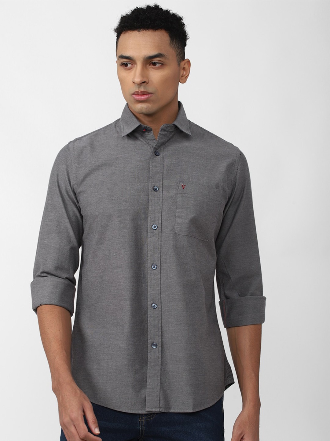 

Van Heusen Sport Slim Fit Pure Cotton Casual Shirt, Grey