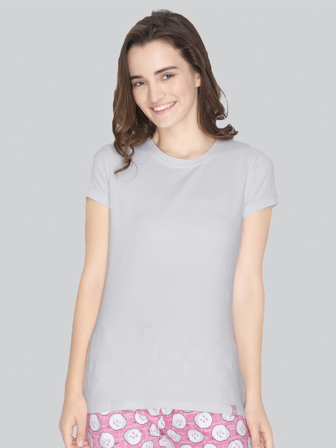 

LYRA Women Grey Extended Sleeves Bio Finish Running T-shirt