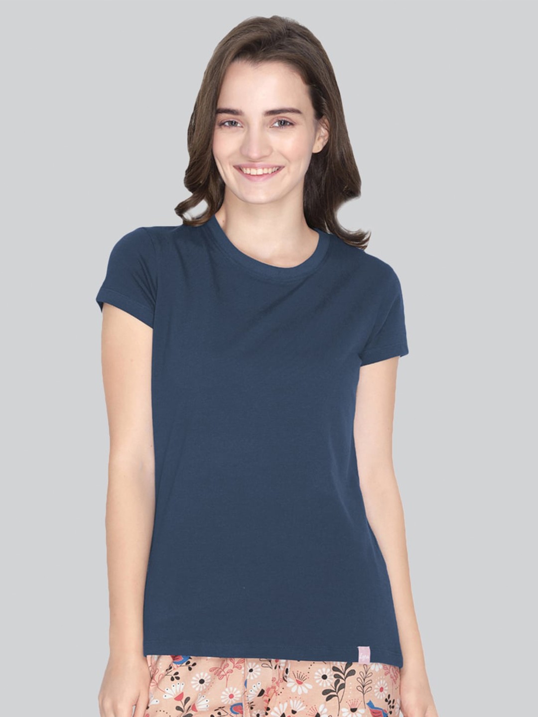 

LYRA Bio Finish Cotton T-shirt, Navy blue