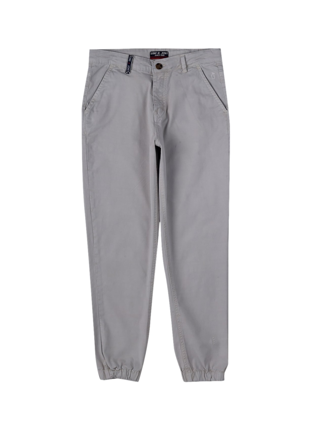 

Gini and Jony Boys Cotton Chinos Trousers, Grey