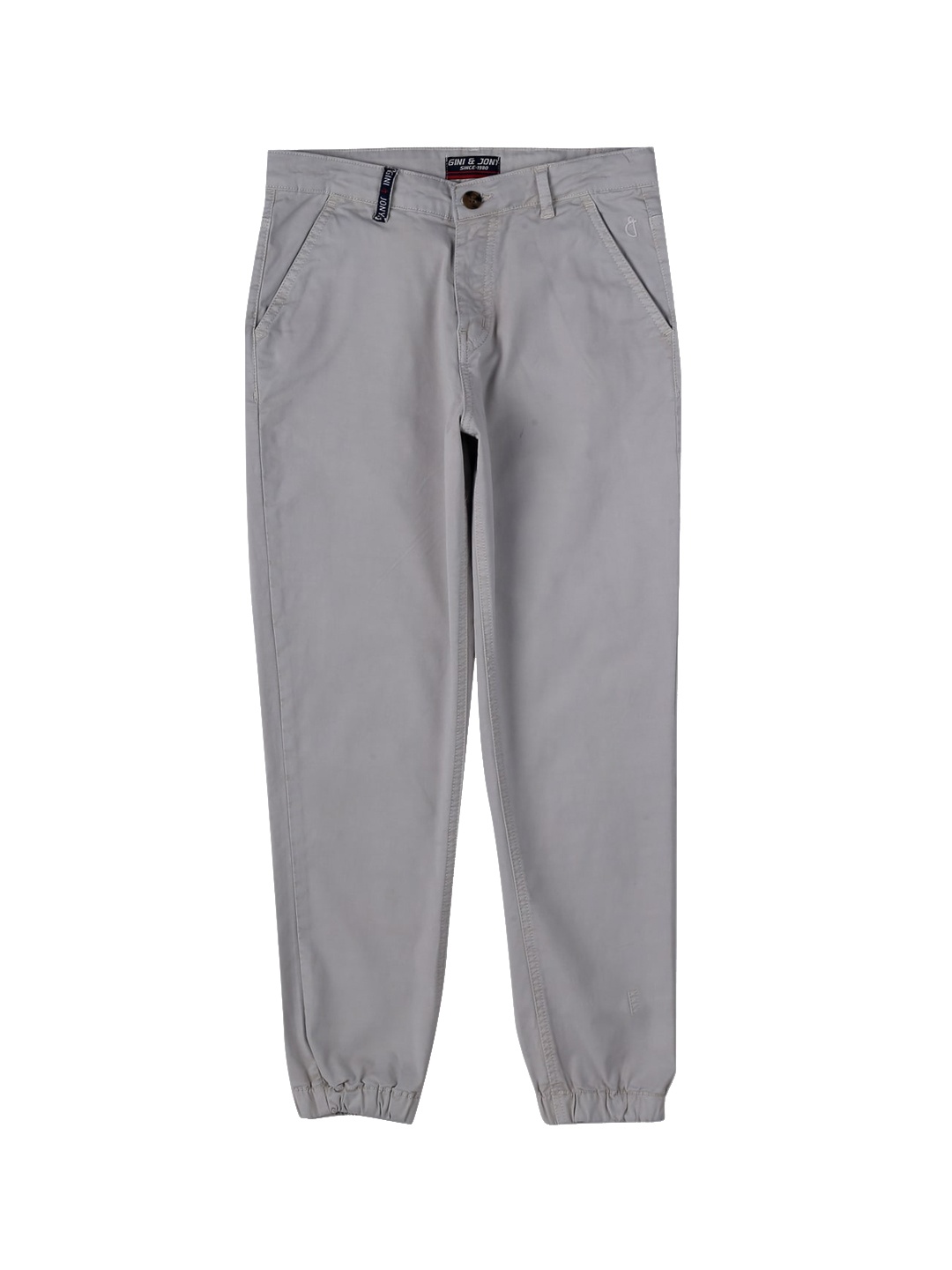 

Gini and Jony Boys Cotton Chinos Trousers, Grey