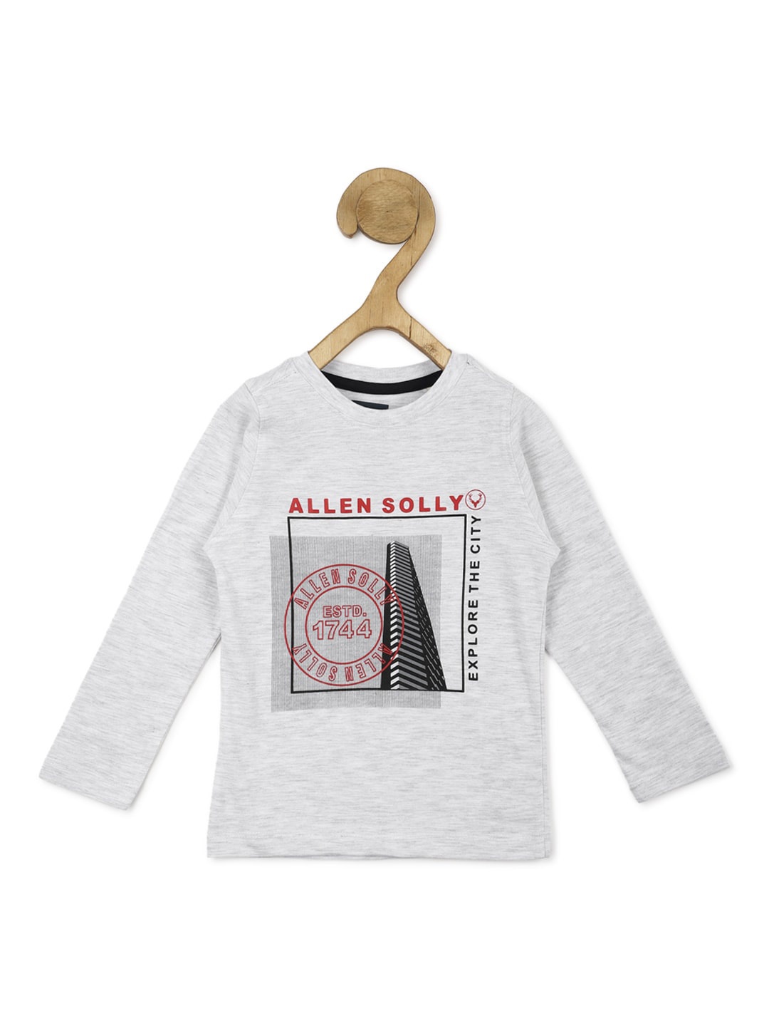 

Allen Solly Junior Boys Typography Printed T-shirt, Grey