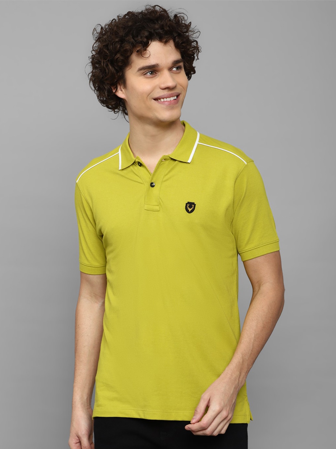 

Allen Solly Sport Short Sleeve Polo Collar Casual T-shirt, Lime green