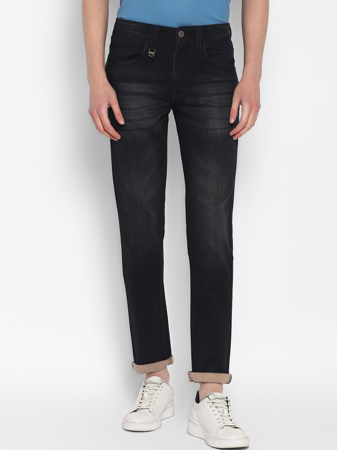 

Red Chief Men Slim Fit Light Fade Jeans, Black