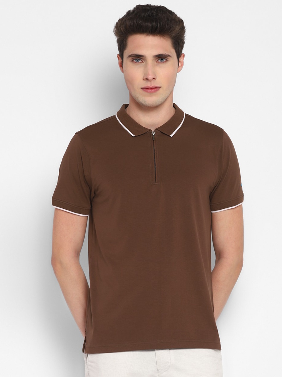 

Red Chief Polo Collar Regular Fit T-shirt, Brown