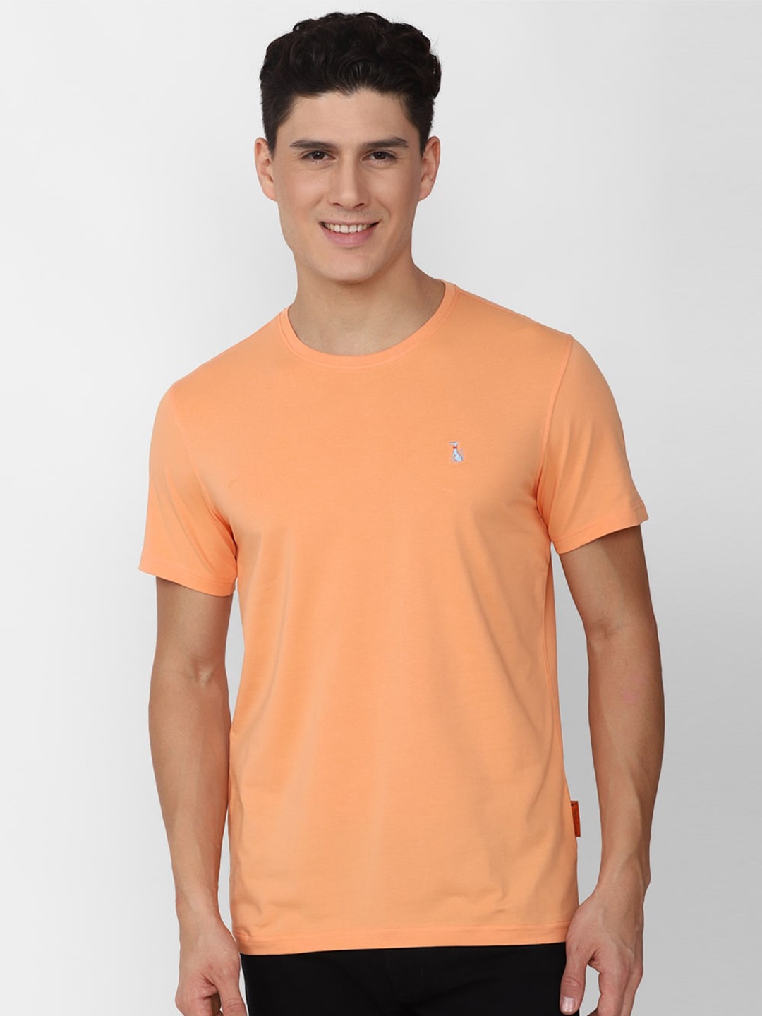 

SIMON CARTER LONDON Round Neck Slim Fit T-shirt, Peach