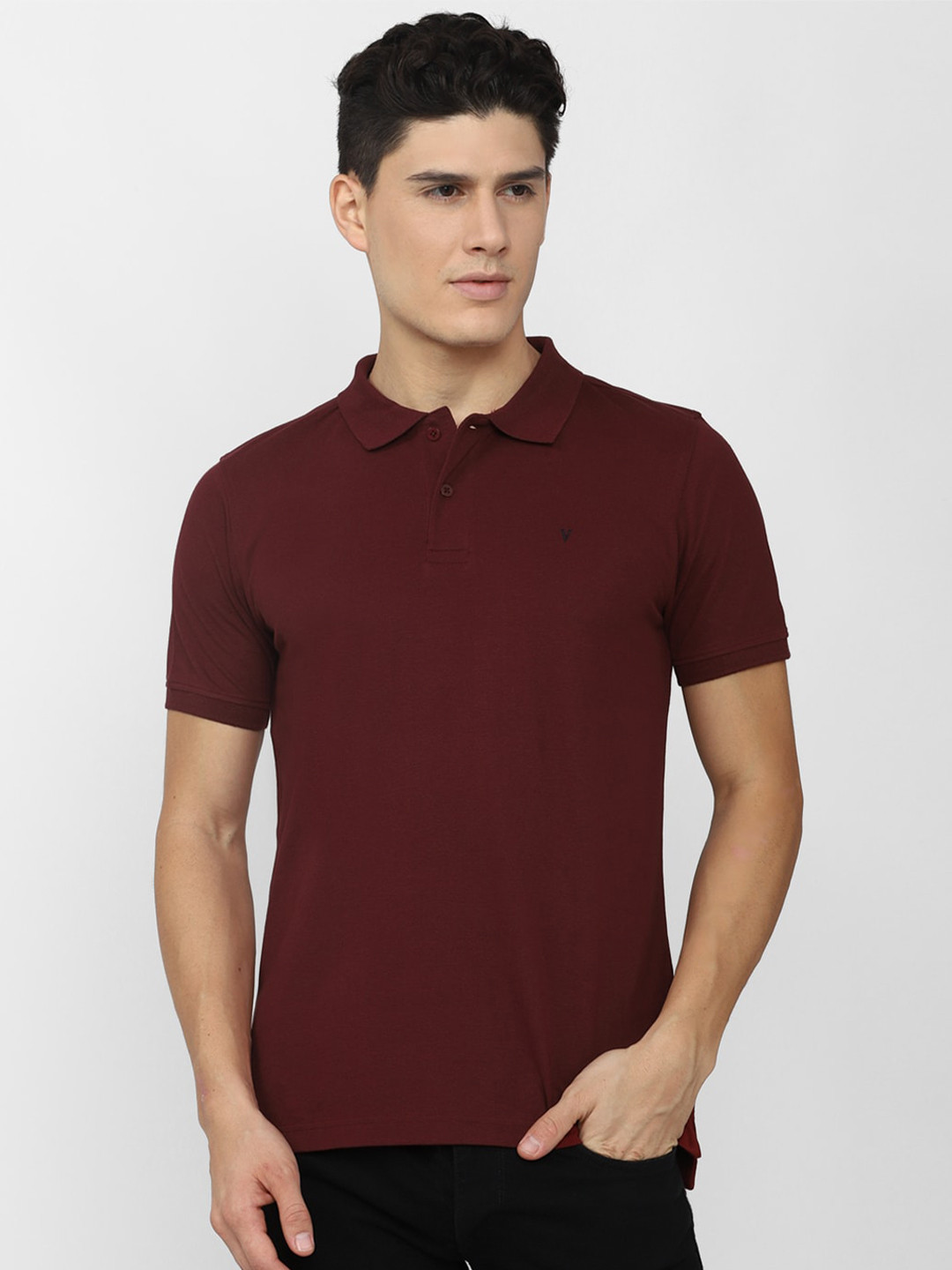 

Van Heusen Sport Polo Collar Slim fit T-shirt, Maroon