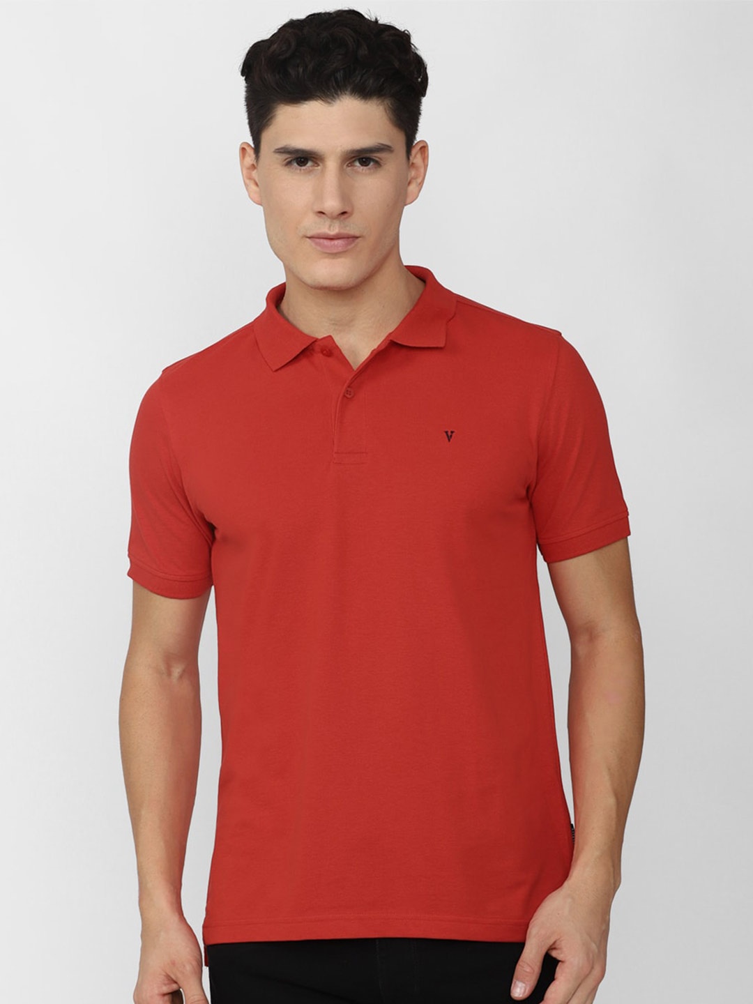 

Van Heusen Sport Polo Collar Slim Fit T-shirt, Red