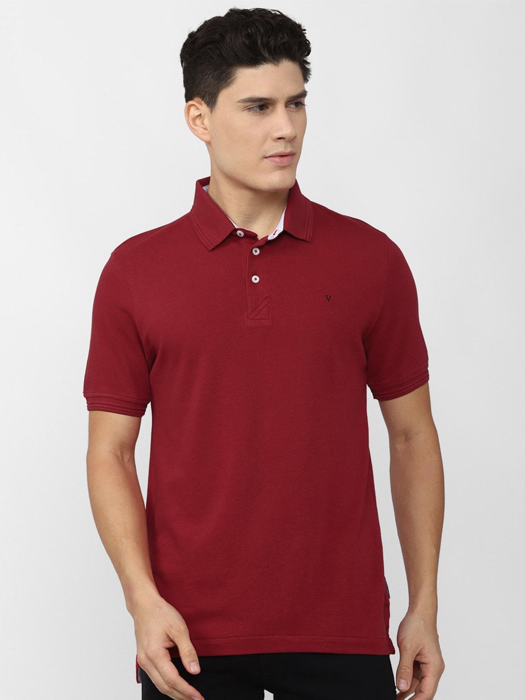 

Van Heusen Sport Polo Collar Pure Cotton T-shirt, Maroon