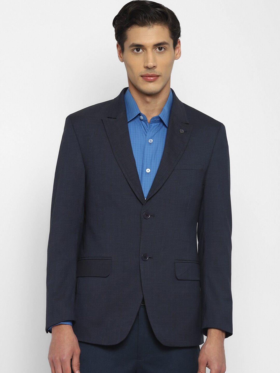 

TOP BRASS Single Breasted Peaked Lapel Formal Blazer, Blue