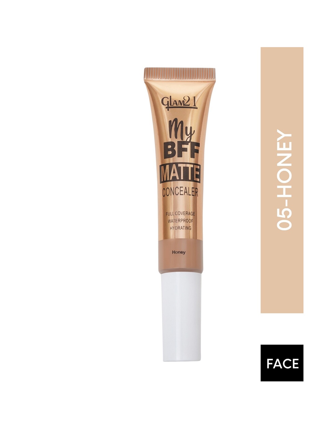 

GLAM21 My BFF Waterproof Full Coverage Matte Concealer 8g - Honey 05, Beige