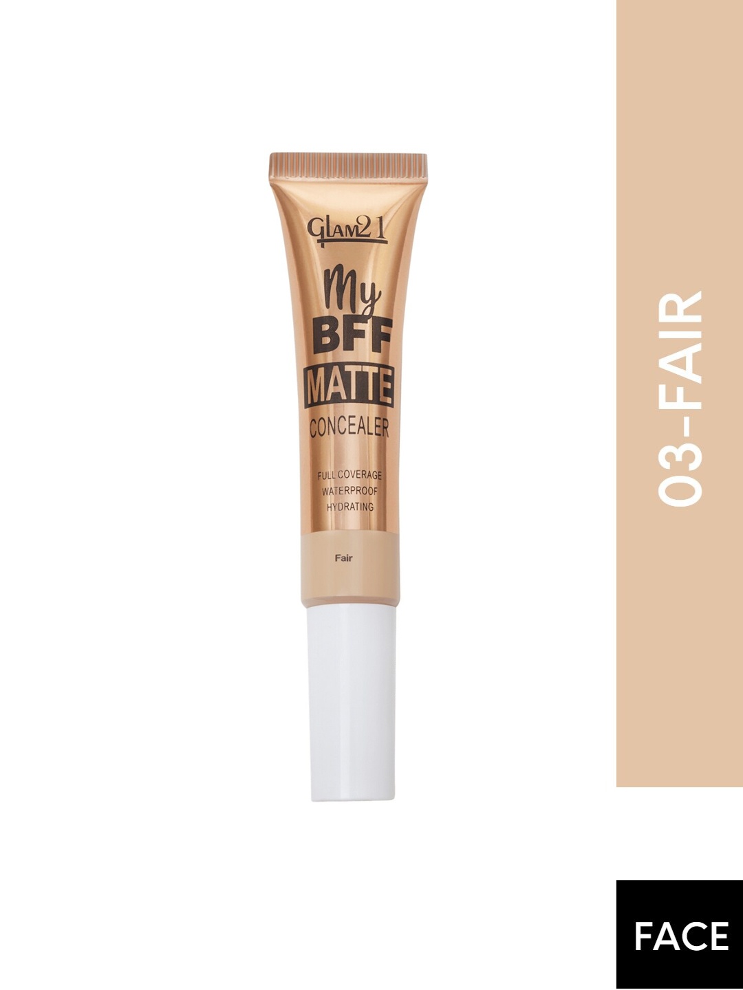 

GLAM21 My BFF Waterproof Full Coverage Matte Concealer 8g - Fair 03, Beige