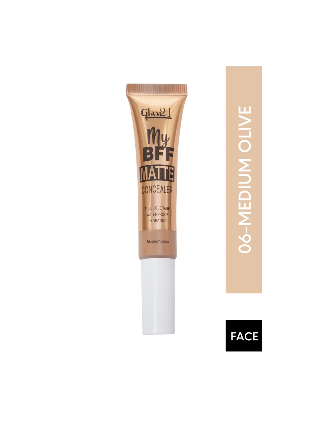 

GLAM21 My BFF Waterproof Full Coverage Matte Concealer 8 g - Medium Olive 06, Beige