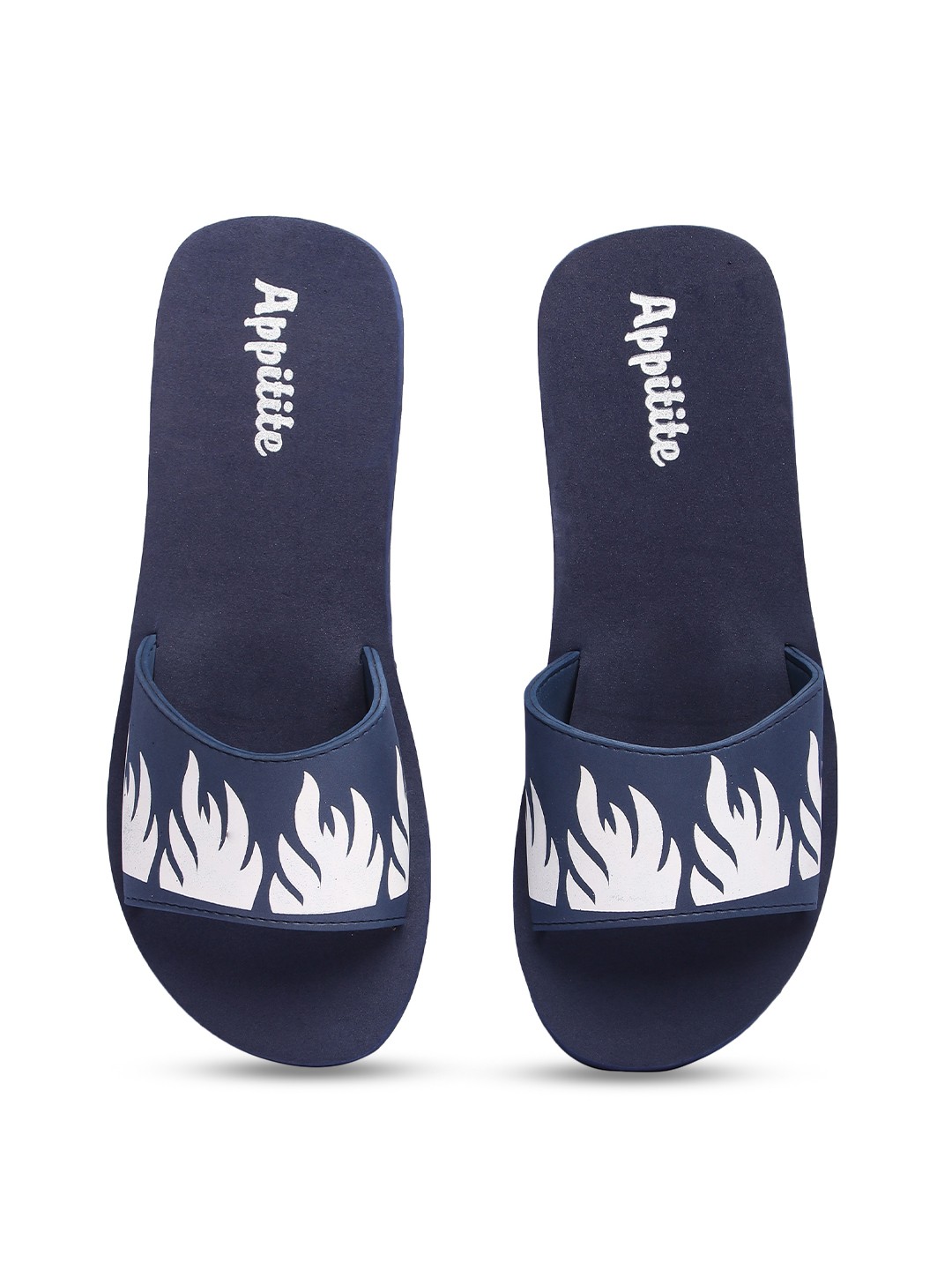

APPITITE Men Printed Rubber Sliders, Blue
