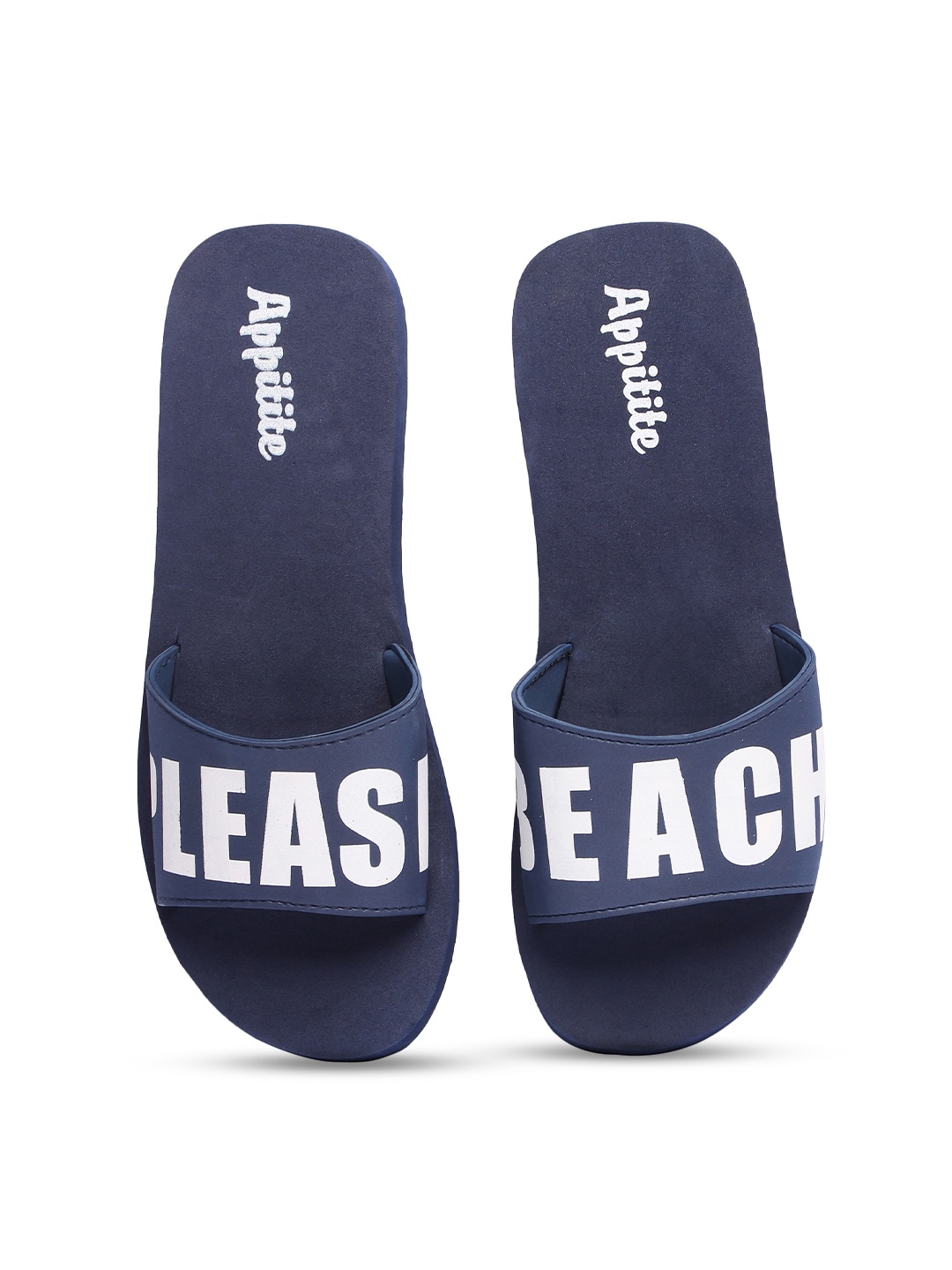 

APPITITE Men Printed Rubber Sliders, Blue