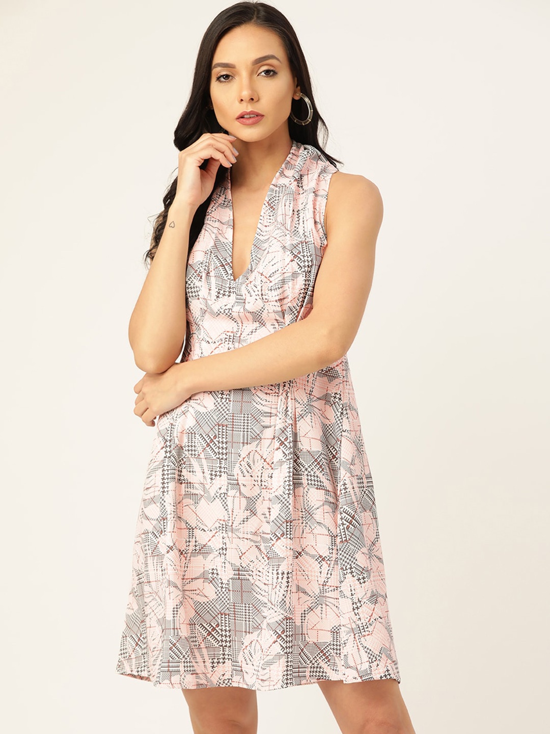 

Sangria Floral-Printed A-Line Dresses, White