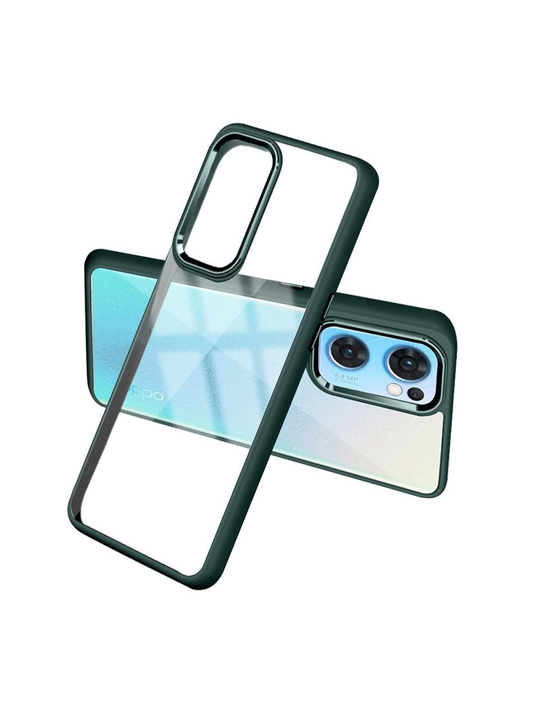 

Karwan Shock Proof OPPO Reno7 5G Phone Back Case, Green