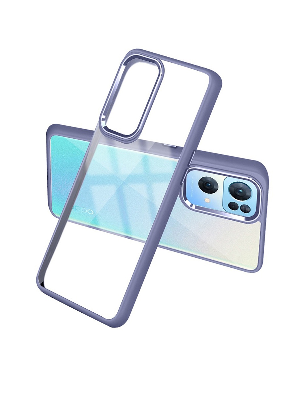 

Karwan Shock Proof Oppo Reno7 Pro Back Case, Purple