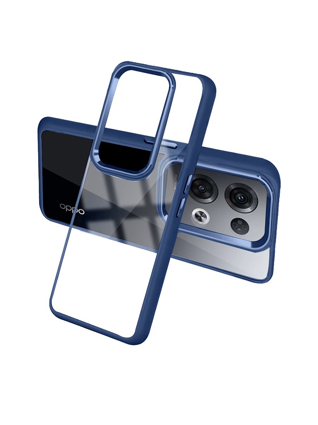 

Karwan Shock Proof OPPO Reno 8 Phone Back Case, Blue