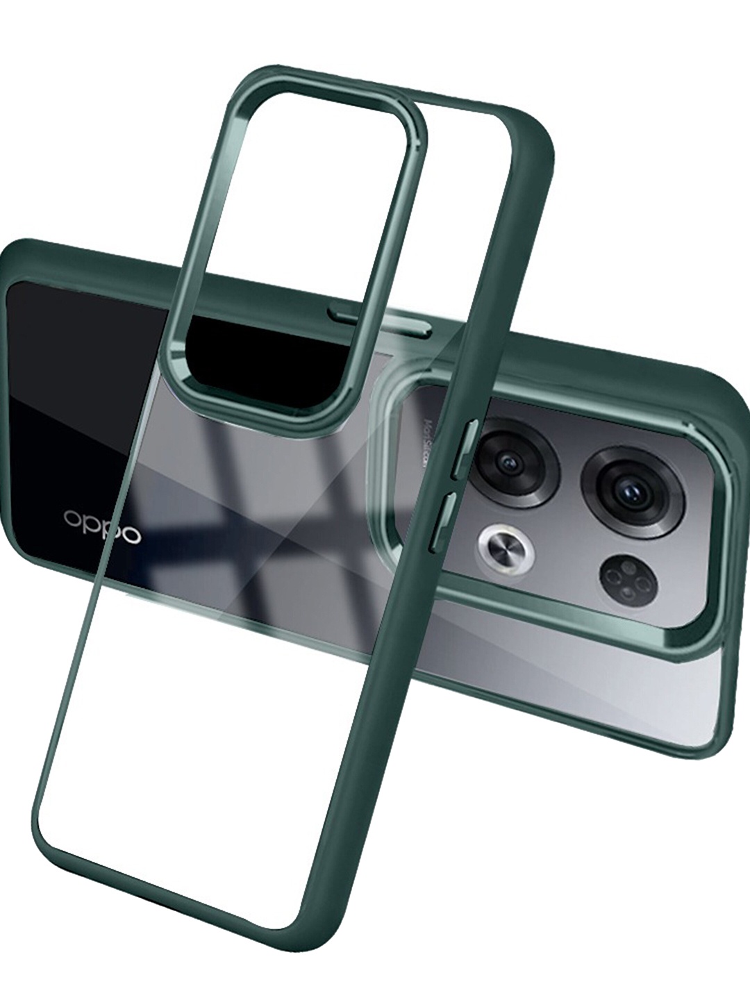 

Karwan Shock Proof Oppo Reno8 Pro Back Case, Green