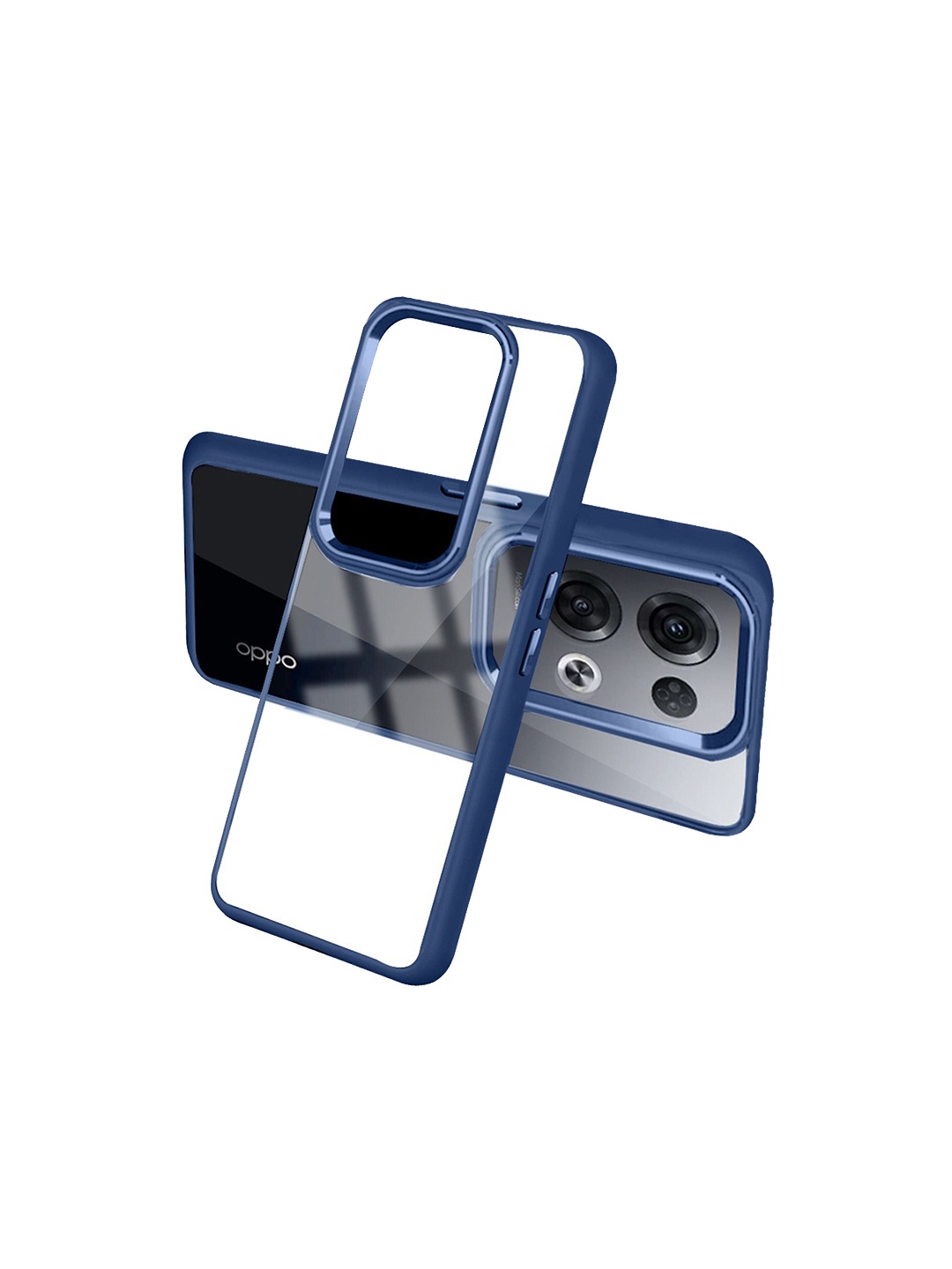 

Karwan Shock Proof Oppo Reno8 Pro Back Case, Blue
