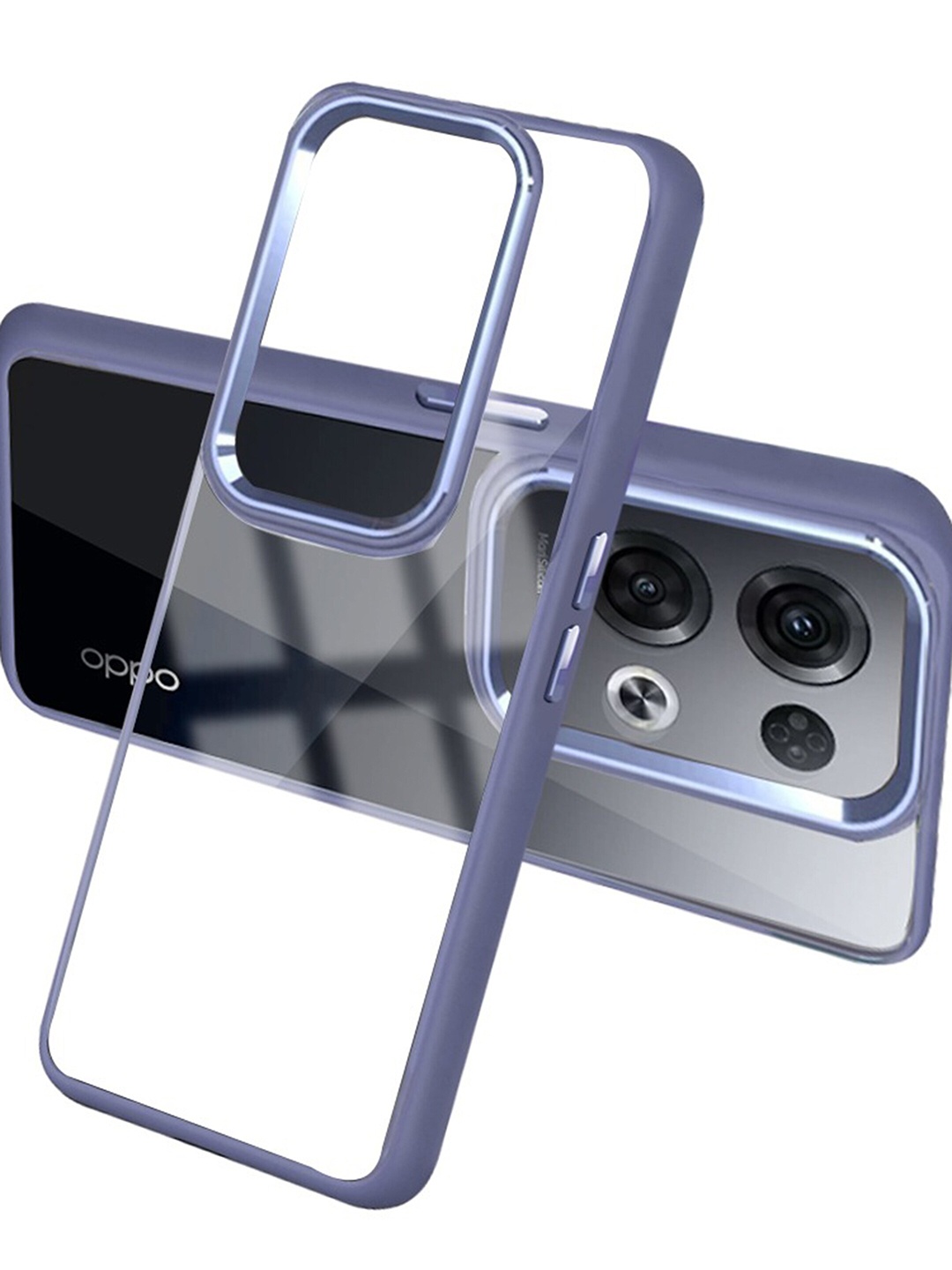 

Karwan Shock Proof Oppo Reno8 Pro Back Case, Purple