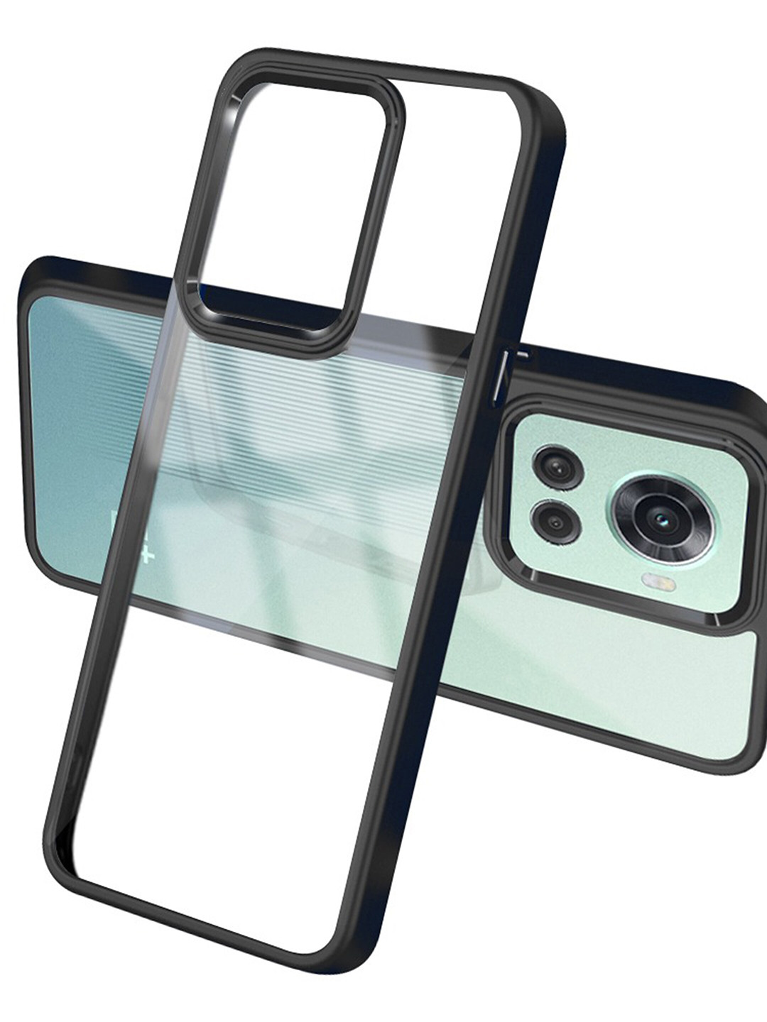 

Karwan Shock Proof OnePlus10R 5G Back Case, Black