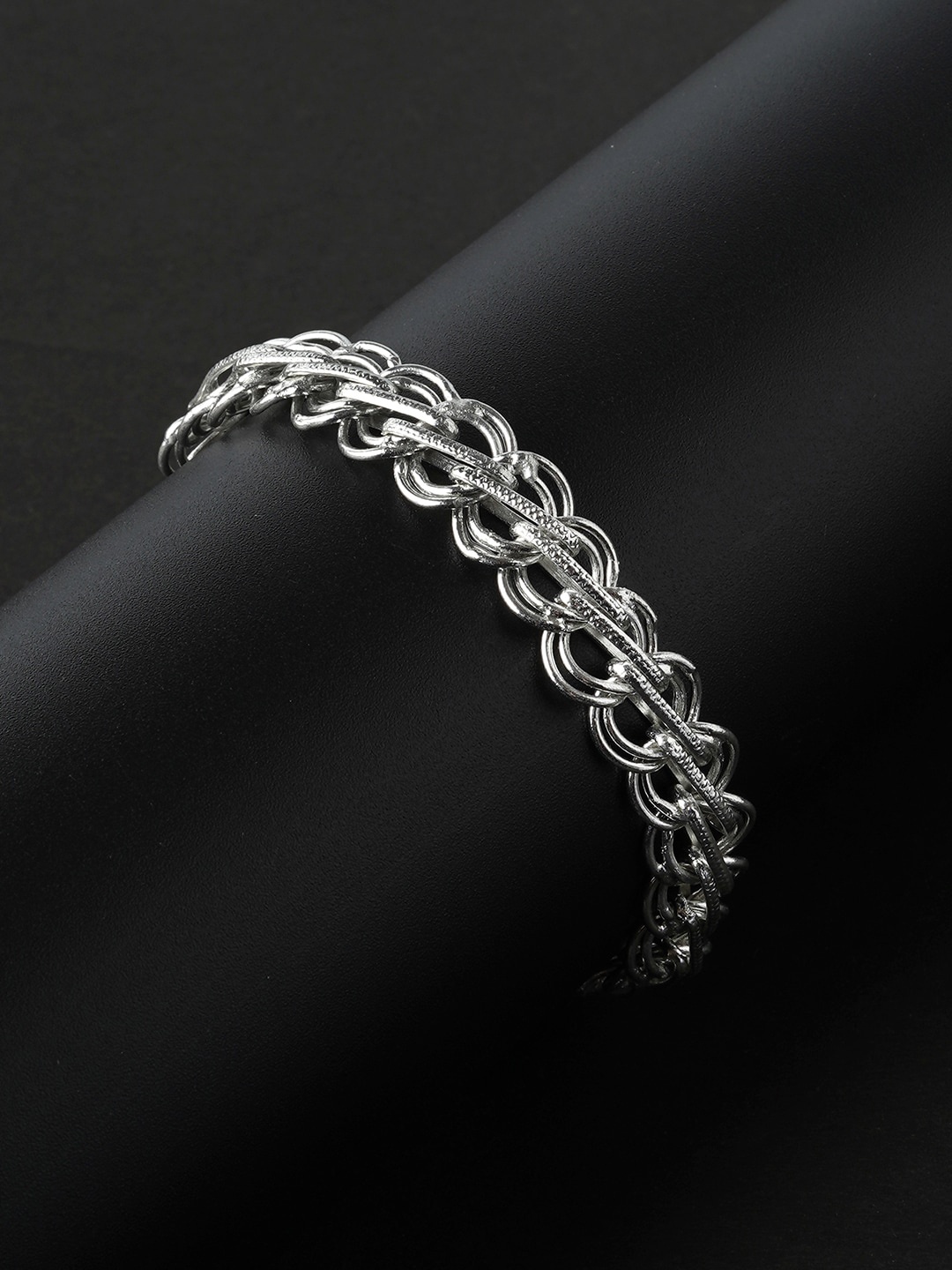 

JOKER & WITCH Men Silver-Plated Link Bracelet