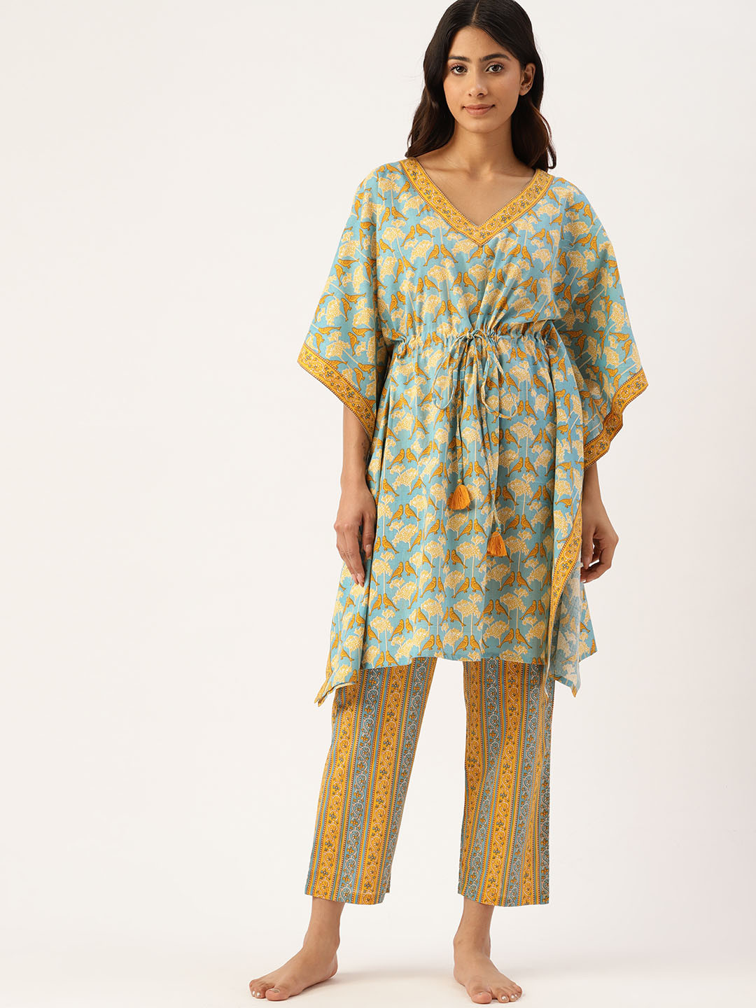 

ETC Printed Pure Cotton Night Suit, Green