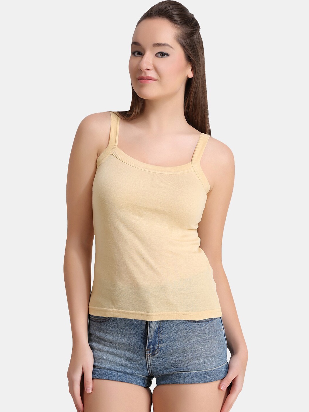 

DressBerry Non Padded Pure Cotton Camisole, Nude