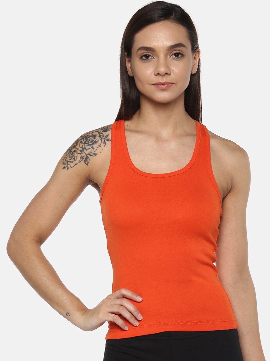 

DressBerry Non Padded Pure Cotton Camisole, Orange