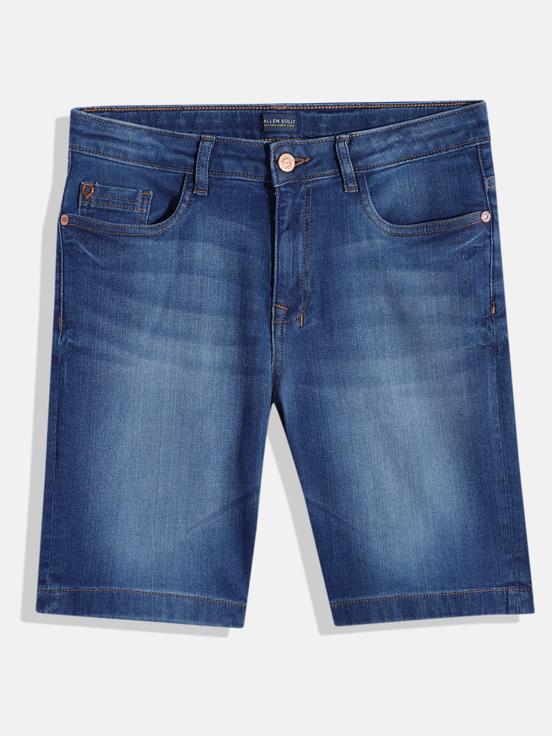 

Allen Solly Junior Boys Washed Denim Shorts, Blue