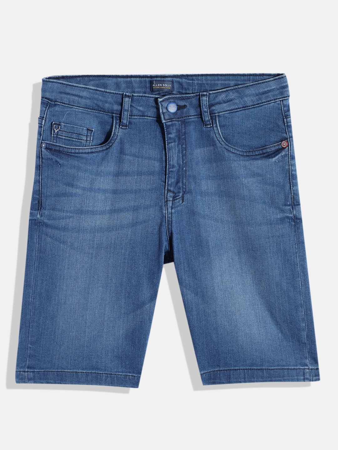 

Allen Solly Junior Boys Blue Washed Denim Shorts