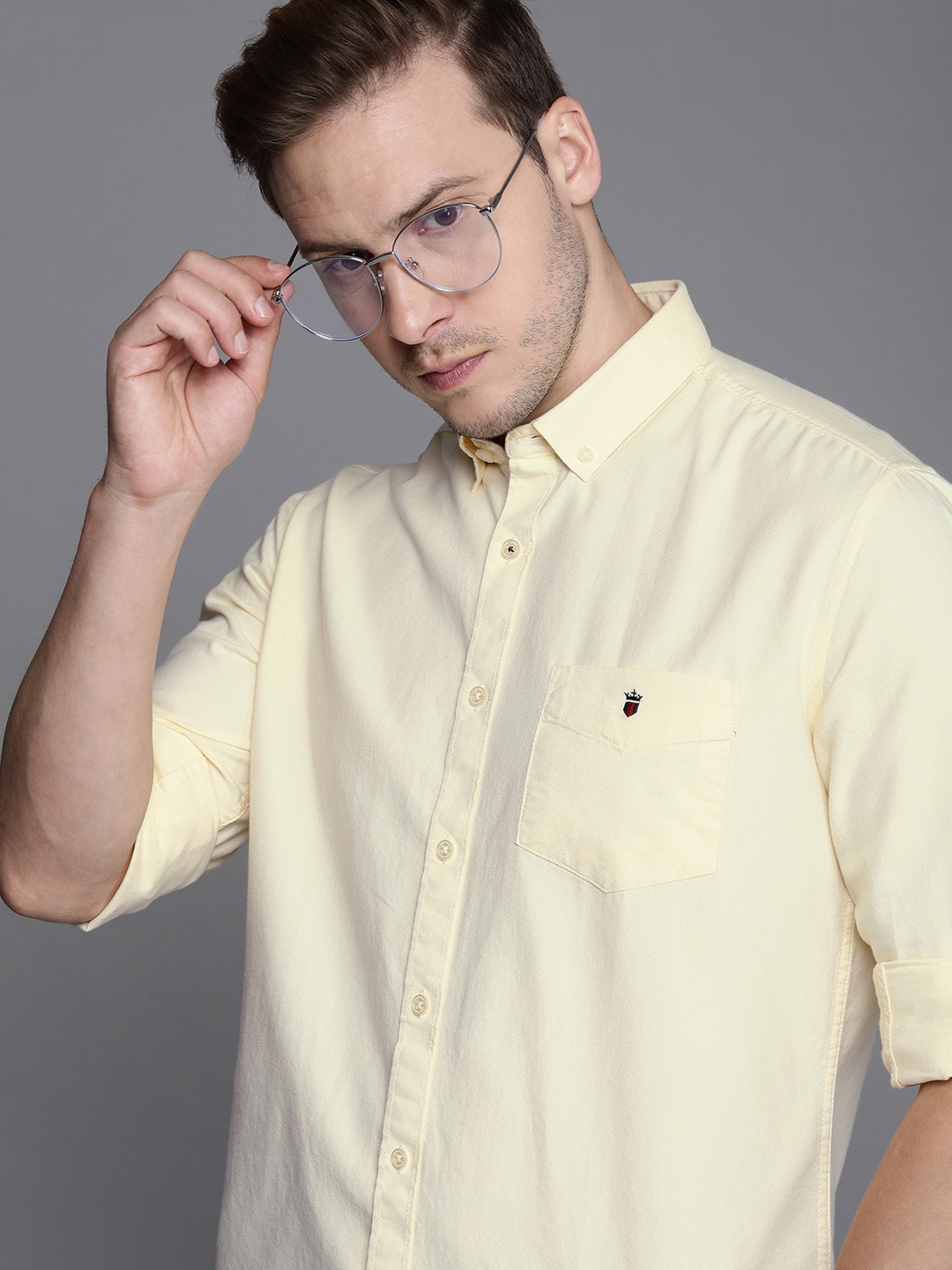 

Louis Philippe Sport Pure Cotton Slim Fit Casual Shirt, Yellow