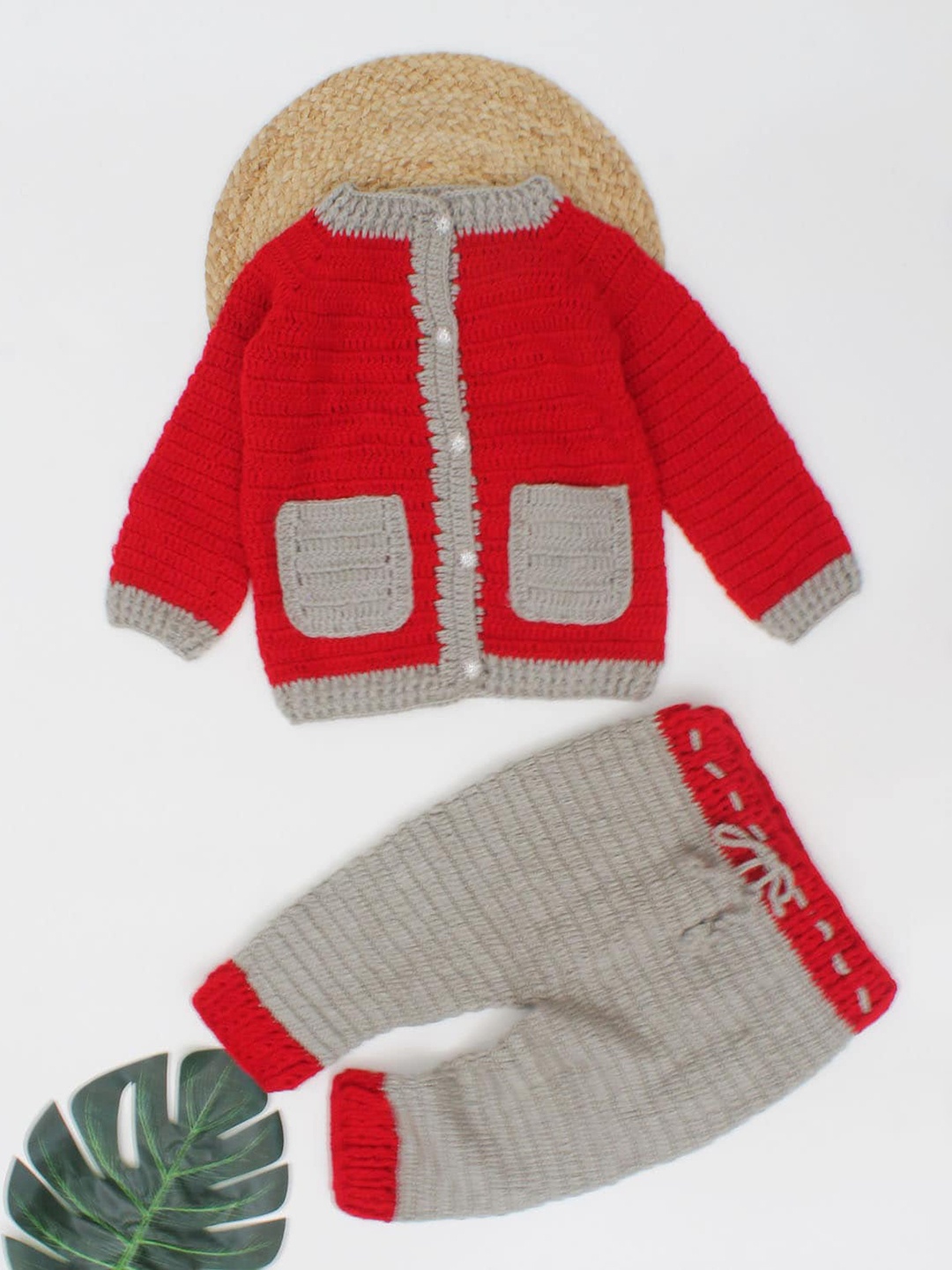 

Woonie Boys Colourblocked Top with Pyjamas, Grey