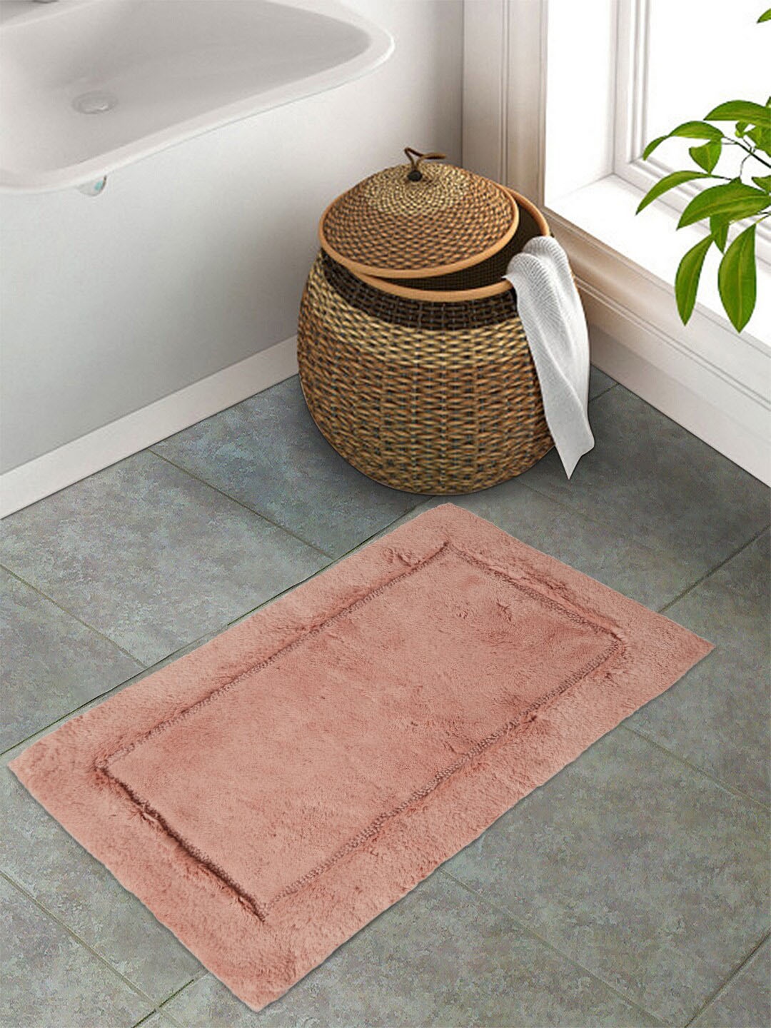 

SPACES Hygro Coral Coloured 2000 GSM Cotton Large Bath Mat