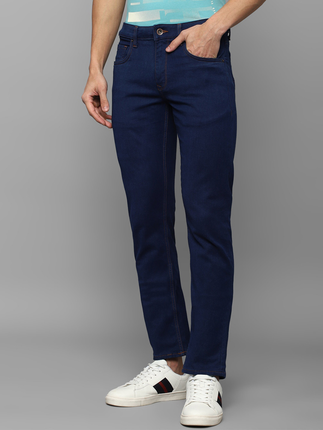 

Louis Philippe Jeans Men Slim Fit Stretchable Jeans, Blue