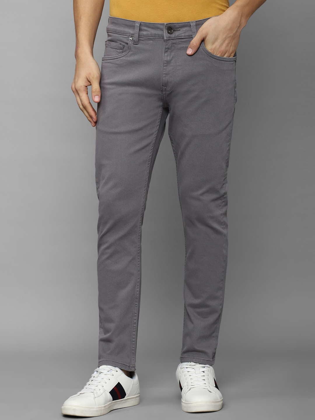 

Louis Philippe Jeans Men Slim Fit Stretchable Cotton Jeans, Grey