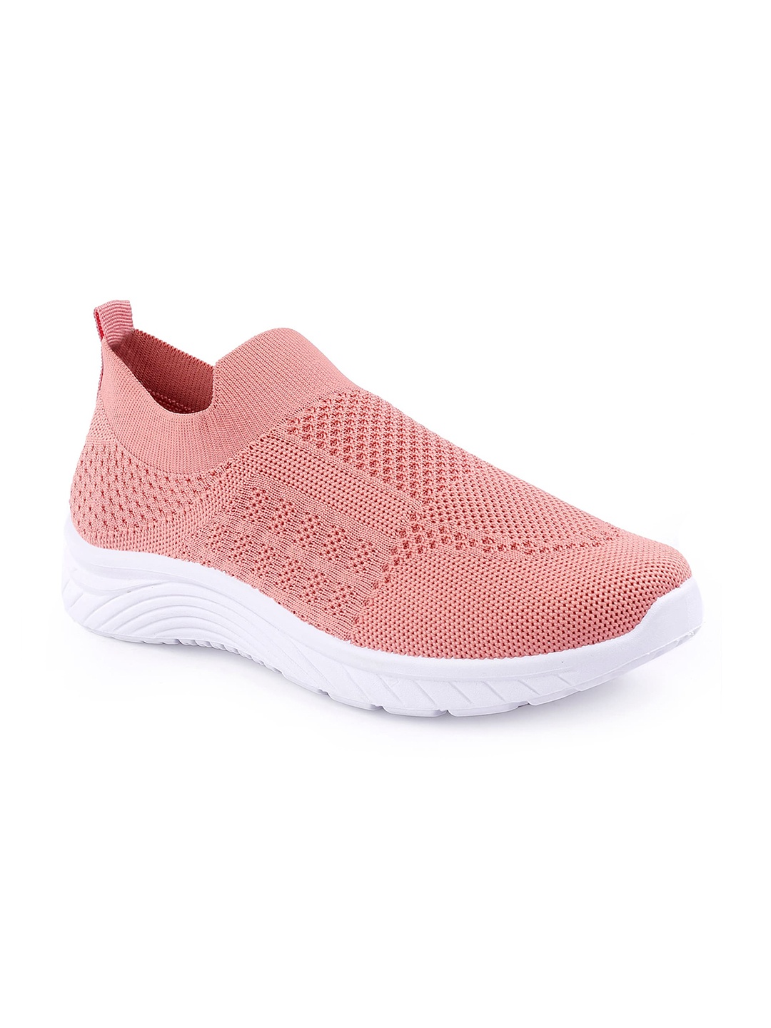 

KRAASA Women Mesh Soft Mid Top Walking Shoes, Peach