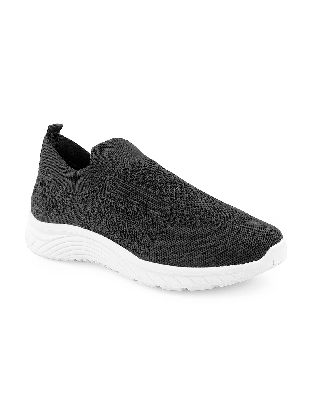 

KRAASA Women Mesh Walking Slip-On Shoes, Black