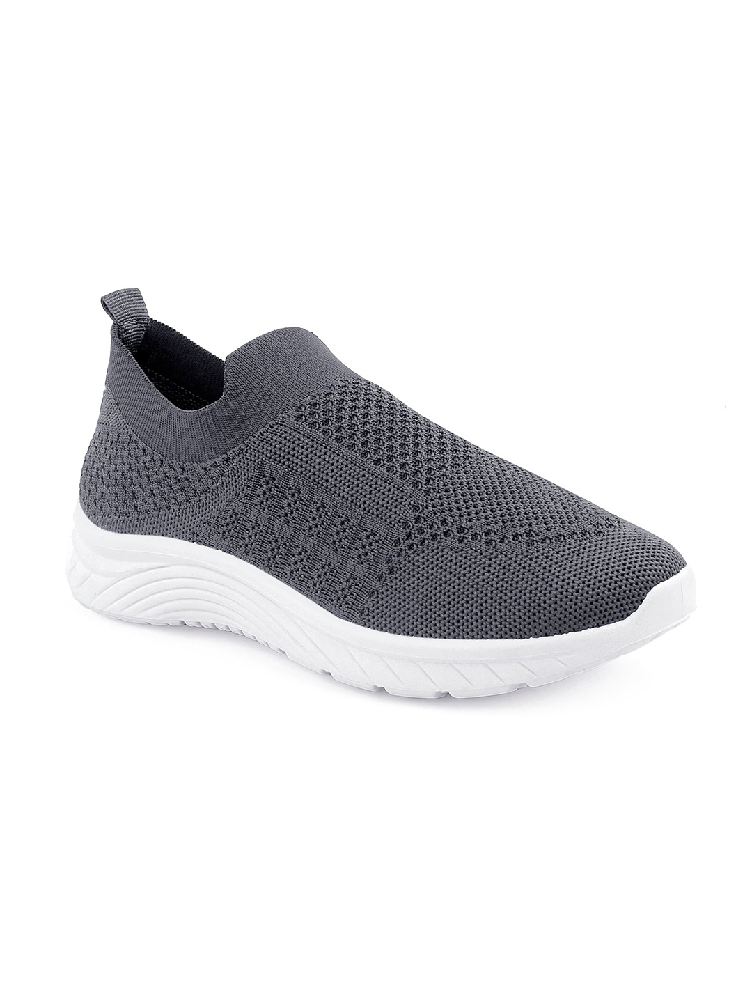 

KRAASA Women Mesh Running Slip-On Shoes, Grey