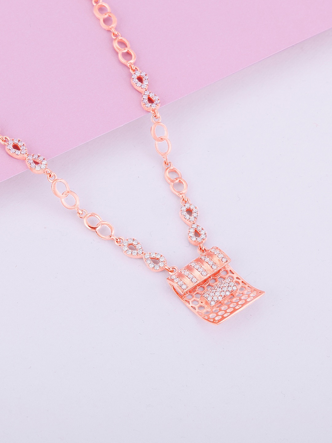 

GIVA Sterling Silver Rose Gold-Plated Necklace