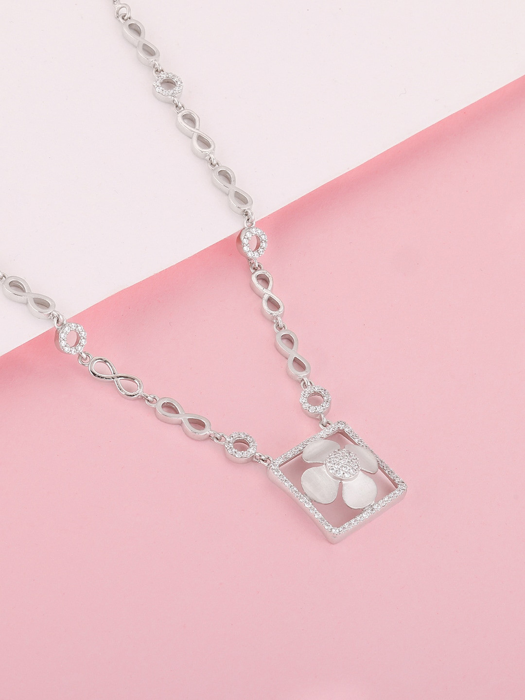 

GIVA Sterling Silver Rhodium-Plated Necklace