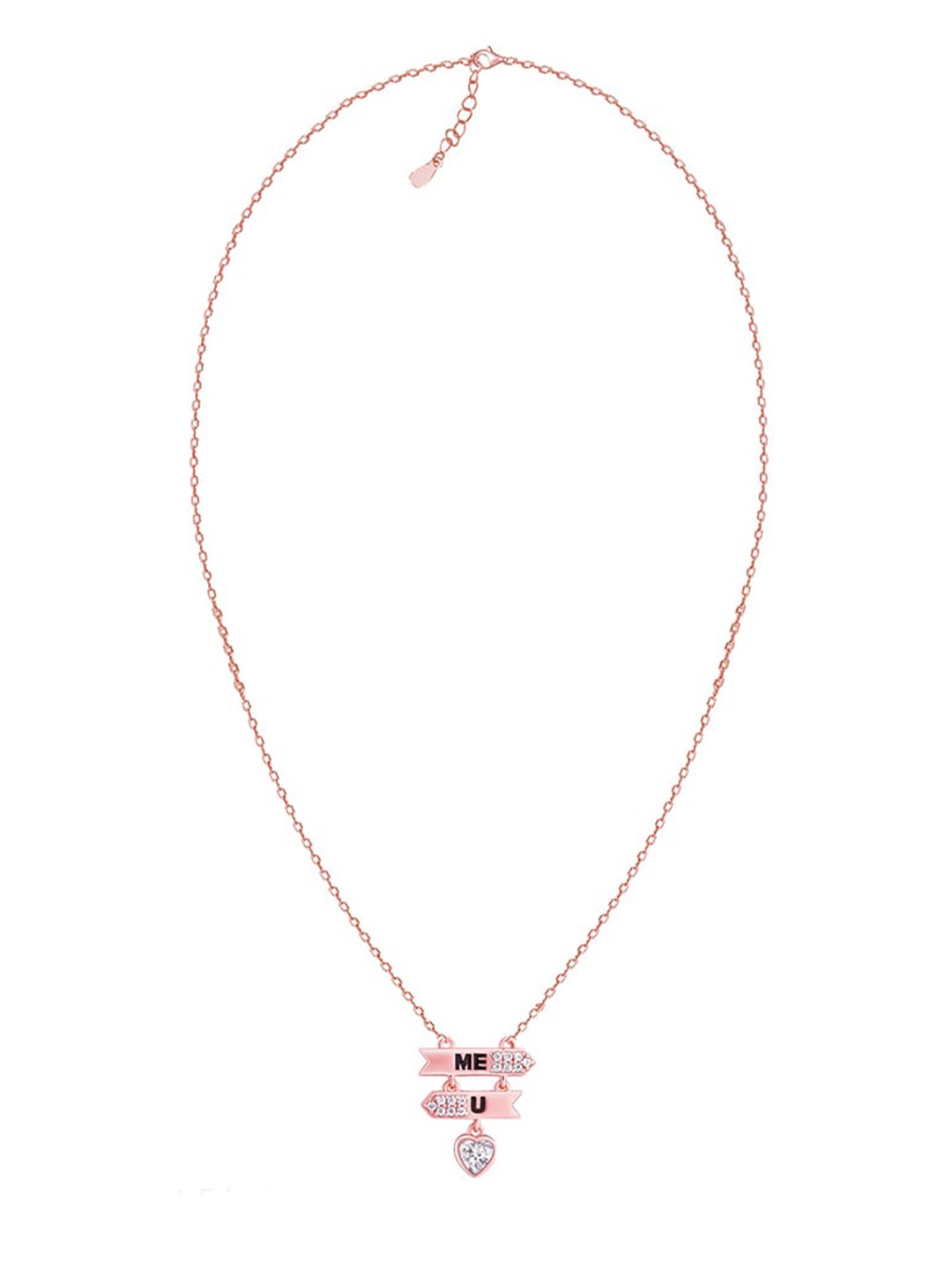 

GIVA Sterling Silver Rose Gold-Plated Necklace